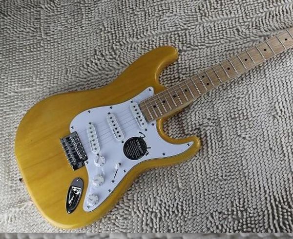 

2014 new arrival right handed body handed headstocklight yellow guitar ing