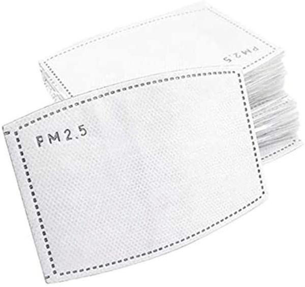 

2020 pm 2.5 activated carbon filter insert, replaceable anti haze filter paper (100 packs