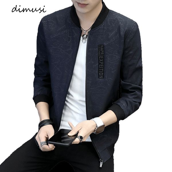 

dimusi весна осени мужской bomber jacket мода мужская hip hop zipper пальто мужчина outwear slim fit бейсбол куртка марка одежда, Black;brown