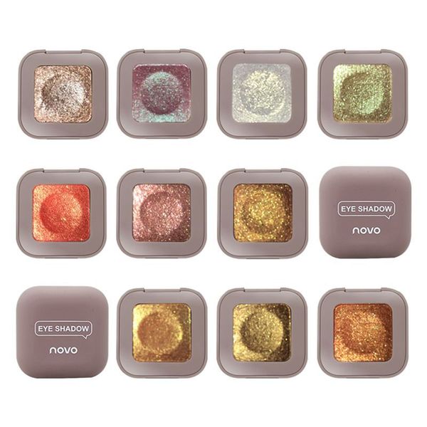 

pigment glitter eyeshadow long lasting single fingertip eye shadow new trend color shimmer metallic eye makeup waterproof
