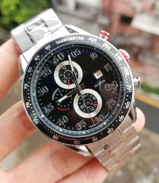 

new 2813 men's mechanical stainless steel automatic movement watch sports mens self-wind watches tag wristwatch