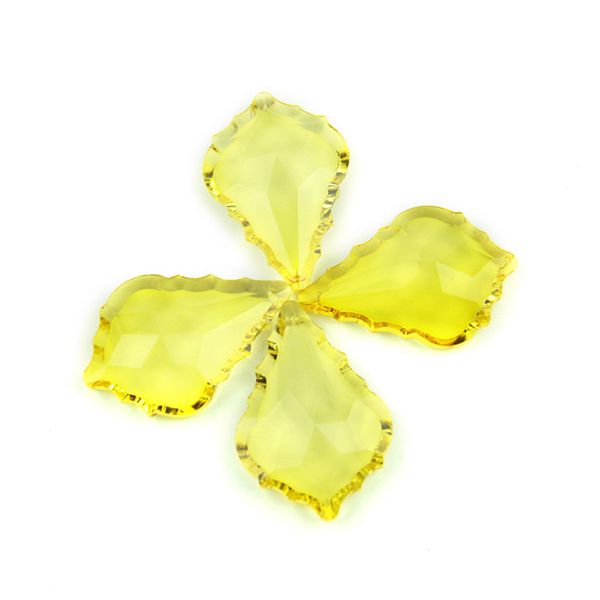 

76мм mix color crystal люстра призма suncatchers maple leaf подвески для strand garland diy висячие подвески