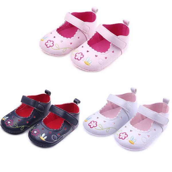 

baby girl shoes cute newborn infant floral printing sneaker anti-slip soft sole toddler shoes hook&loop asakuchi casual shoe