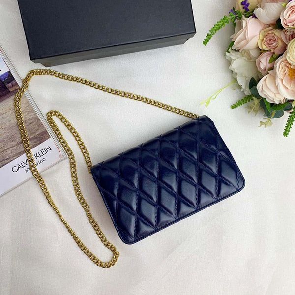 

classic fashion designer women handbags quilted handbags chain shoulder crossbody bags mini real leather purse tote bags 22cm hipping
