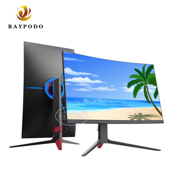 

raypodo 24 27 32 дюймов изогнутых 144hz изогнутой pc компьютер игрового монитора с интерфейсом dp-hdmi