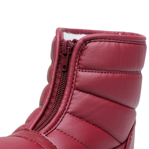 Designer für Damen, EUR 35–45, Farbe Wein/Burgund/Schwarz, PU-Damenstiefel M028