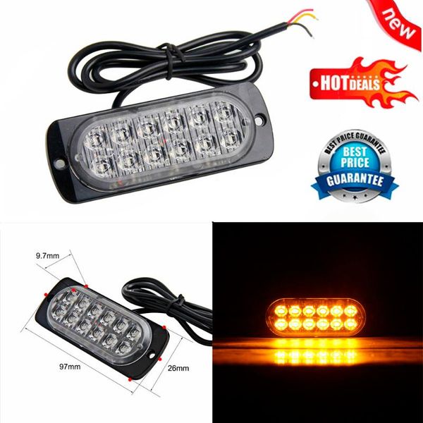 

led предупреждение свет автомобиля лампы аварийного освещения желтый мигающий маяк стробоскоп 12в-24в шести смена цвета сильное проникновени