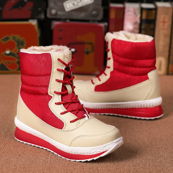 

delivery women chuny triple walking shoes sneakers ankle boots femal outdoor australia snow winter girls trainers, Black