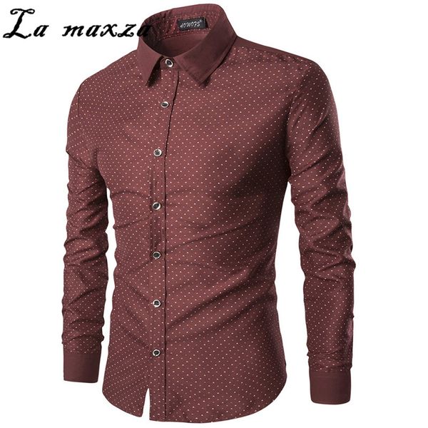

полька dot 2020 рубахе причинная хлопок мода длинные рукава весна для мужчин кнопка вверх плюс размер рубашки, White;black