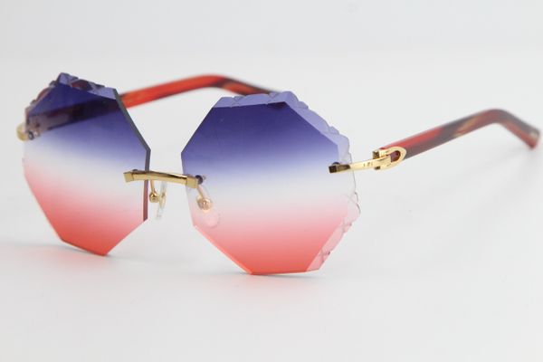 

geometnic rimless shapes quality shapes marble red plank c 4189706 eyewear decoration oversized unique mix high metal selling sunglasse mmvq, White;black