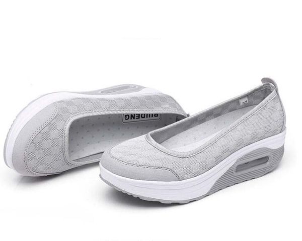Sıcak Satış-sual Tenis Ayakkabı UPS kalın düşük topuk Kadın hemşire Spor Ayakkabı Kama Salıncak Ayakkabı makosenler artı boyutu Şekil 40 41 42