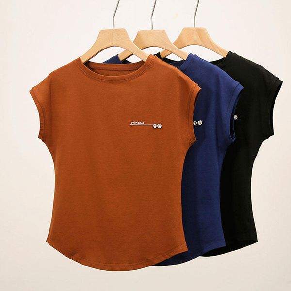 

t shirt women 2020 summer t-shirt casual tshirt woman cotton tee lady solid short sleeve white camisetas feminina letter