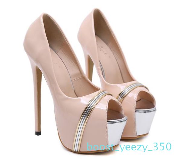 

fashion black platform party evening dress shoes women designer shoes ultra high heels 16cm luxury women designer pumps size 34 to 40 35b
