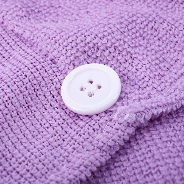 

1 pc magic minifiber hair drying towel hat cap bath head wrap - purple