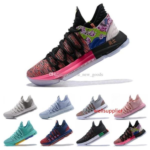

quality high kd 10 kevin durant men basketball shoes oreo bhm white black numbers anniversary stucco igloo multi color 10 x sports sneaker