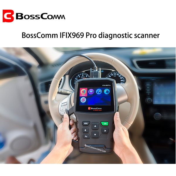 

autek ifix-969 pro bosscomm obd2 diagnostictool full system auto scan abs airbag srs sas tpms transimission obd2 automotive scan