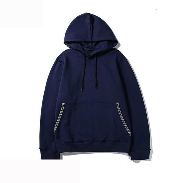 

осень конструктор толстовки для мужчин с капюшоном люкс голова марка pullover толстовки с логотипом моды мужские толстовки топы одежда m-2xl, Black