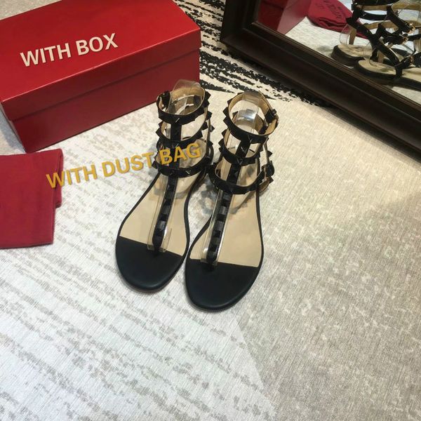 

logo women shoes designer sandals luxury women shoes designers slipper rivet platform slide lady fashion studded designer sandale 35-41, Black