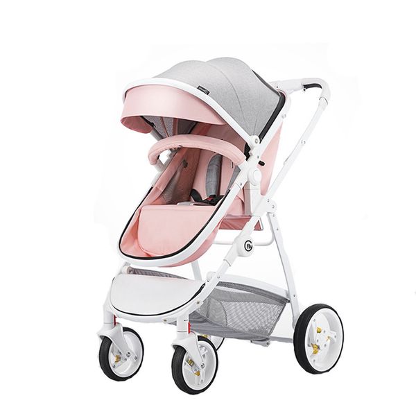 

high landscape baby stroller absorption suspension stroller reversible portable baby trolley traveling pram for newborns