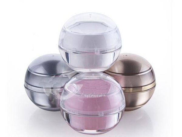 

refillable plastic blank cosmetic ball container 5g packaging bottles makeup lip balm jar eye gloss face cream case