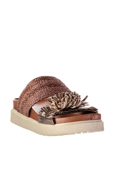 

pearl genuine leather tan women 's sandals 120130007482, Black