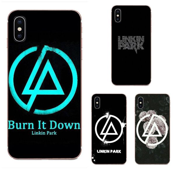 

iphone cover fundas for apple iphone 4 4s 5 5c 5s se 6 6s 7 8 11 plus pro x xs max xr soft tpu fashion case cover linkin park design