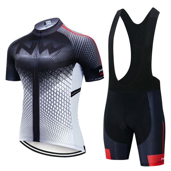 

northwave nw summer cycling jersey set breathable mtb bicycle cycling clothing mountain bike wear clothes maillot ropa ciclismo, Black;blue