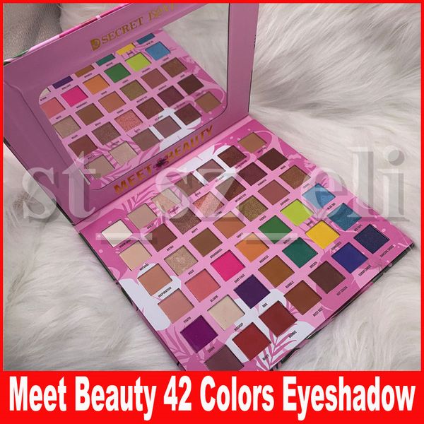 

макияж глаз тайная любовь meet beauty 42 цвета палитра теней для век румяна палитра теней для век