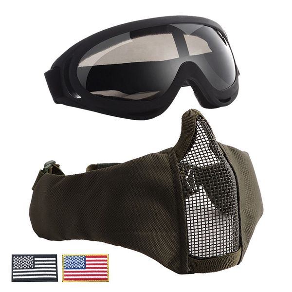 lunettes masque facial od airsoft lunettes masque facial od airsoft