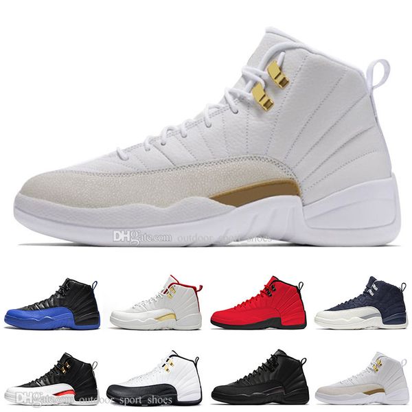 

ovo white dark grey 12 12s mens basketball shoes class of 2003 graduation pack bumblebee gamma blue men sports designer sneakers