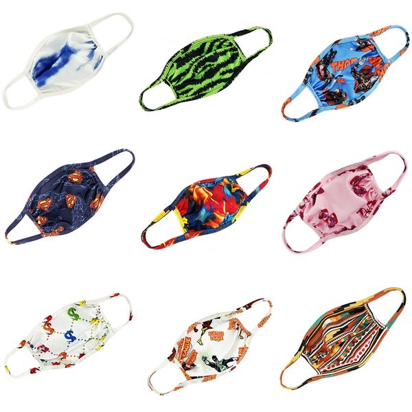 

cool fashion spider man spiderman super hero designer printed face mask party cosplay reusable dust washable #554, Black