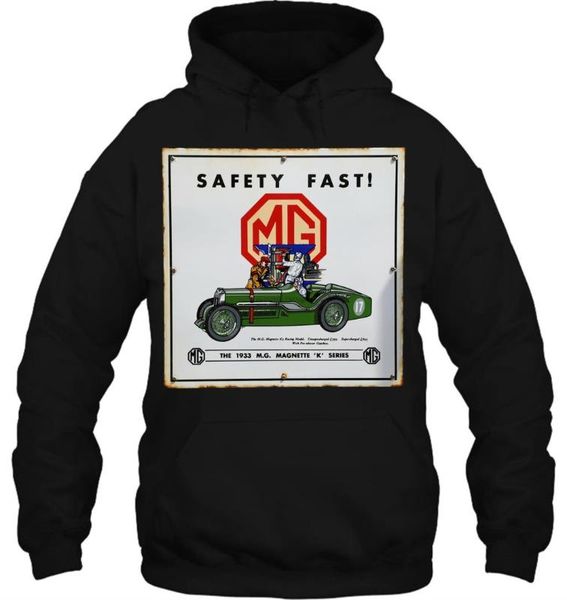 

men hoodie printed mg sports card poster sleeve women streetwear, Black