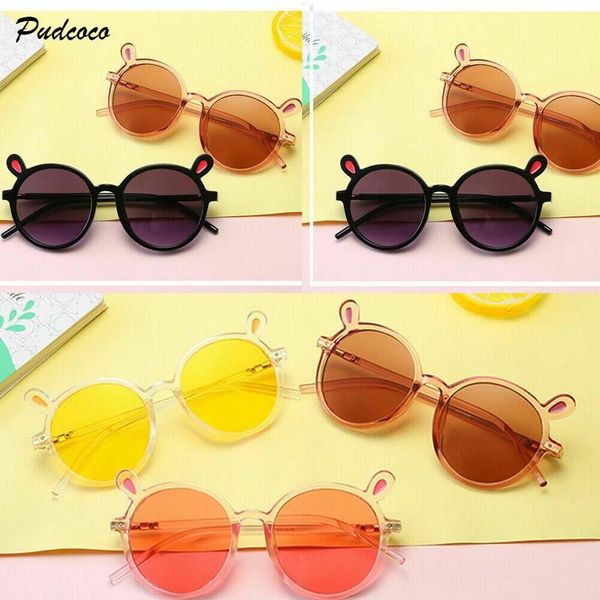 

2019 brand toddlers children kids sunglasses anti-uv girls boys eyeglasses ca cute beach headwear accessories 7 colors gewta, Blue