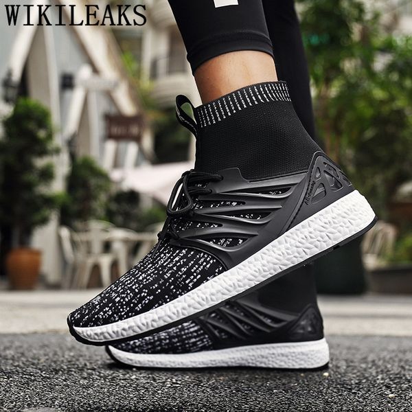 

sock shoes men summer high sneakers mesh shoes men 2019 black sneakers breathable casual zapatos de hombre ayakkab