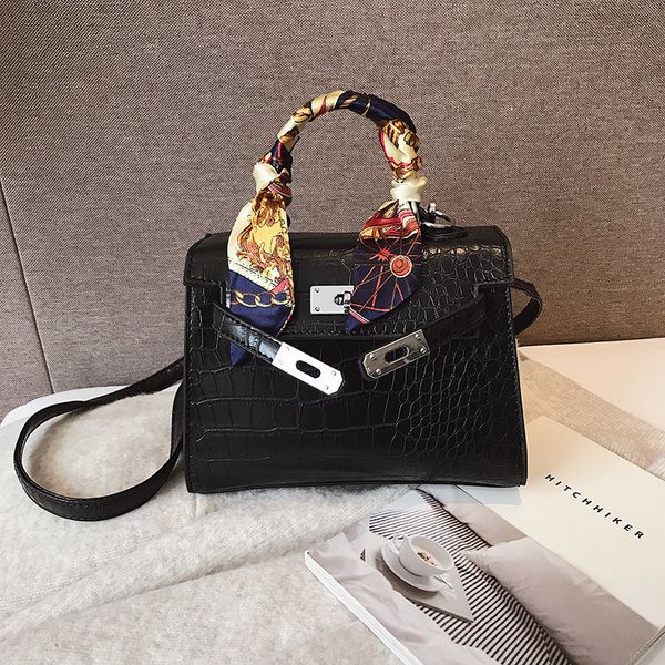 

crocodile designer shoulder female messenger women bags women's bag alligator bags anti-theft luxury handbags