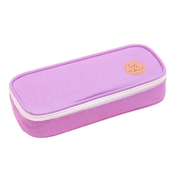 

cartoon large capacity zipper pencil case pen ruler storage bag stationery pouch