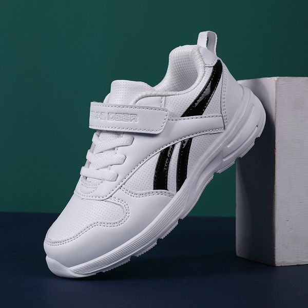 

running sports shoes outdoor kids shoes white sneakers for boys girls spring/autumn rubber leather