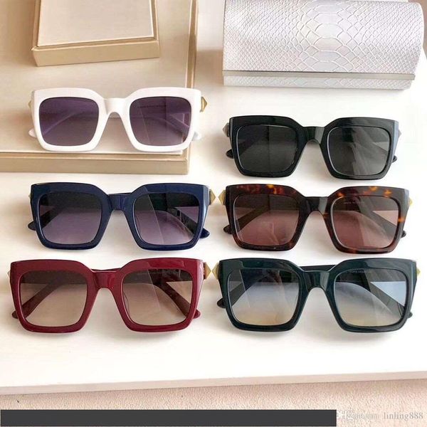 

fashion designer sunglasses 2020 classic retro pilot frame glass lens uv400 protection eyewear with leather case, White;black