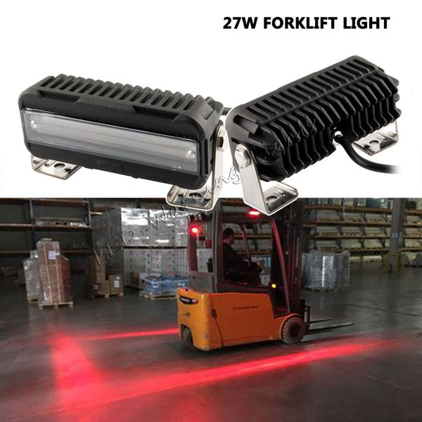 

2шт 27w красной зоне света безопасности подъемно-транспортного оборудования складской погрузчик стройки, оборудования, тяжелой техники преду