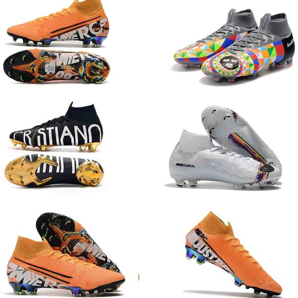 

mercurial vi 360 superfly 7 elite kj 6 xii 12 soccer cleats mens women neymar cr7 high soccer shoes football boots