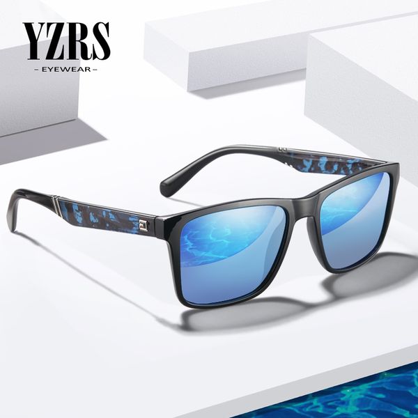 

yzrs brand design polarized sunglasses men driver shades male vintage sun glasses for men spuare mirror summer uv400 oculos, White;black