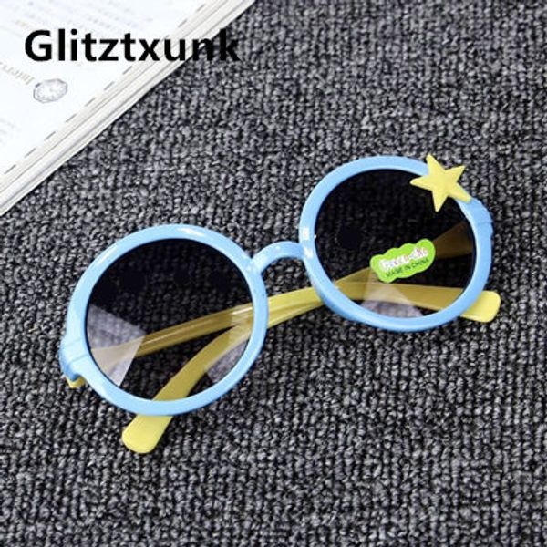 

glitztxunk детские солнцезащитные очки симпатичные круглый звезды вс очки uv400 пластиковые retroshade eyewaresfor девочки мальчики стаканы, White;black