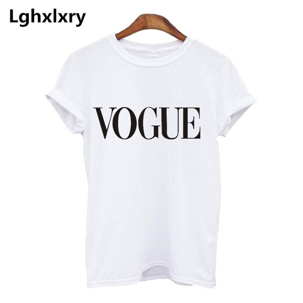 

new fashion summer t shirt harajuku tumblr vogue letter casual female t-shirts printed t shirt women, White