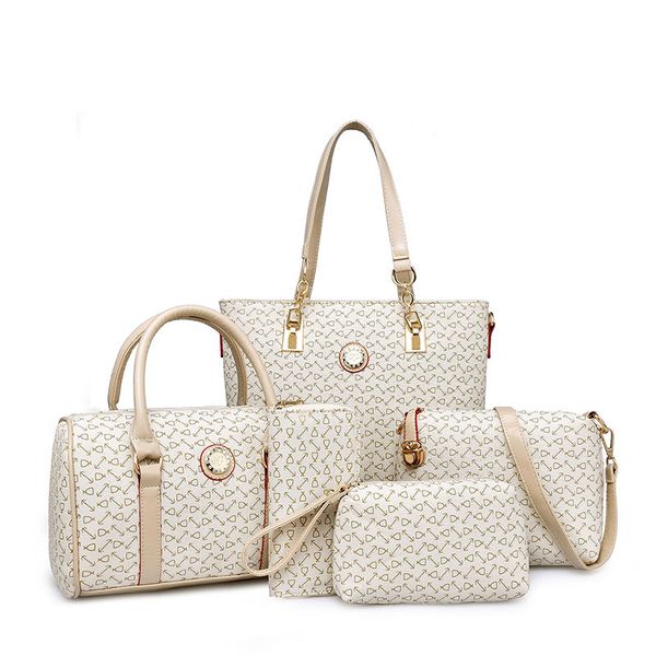 

pink sugao designer handbag women tote bag 5pcs/set pu leather handbag fashion bags messenger crossbody shoulder bag