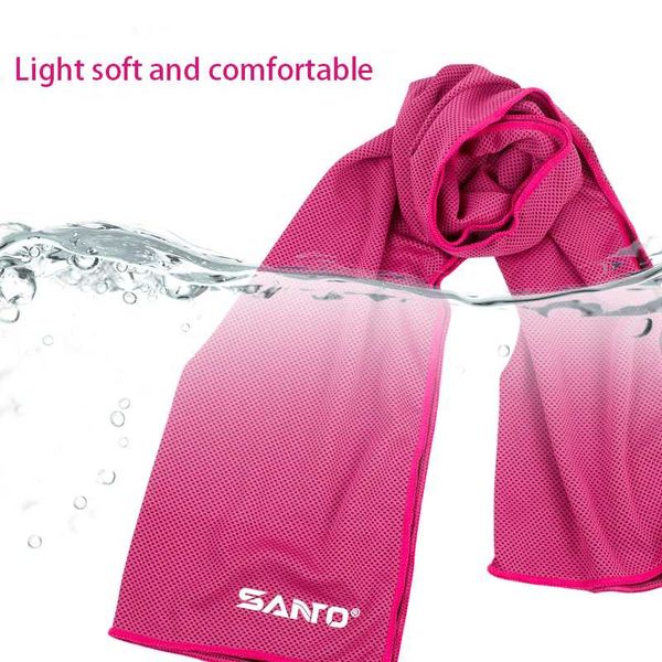

outdoor sports protable cold feeling towel prevent heatstroke icy super absorbent water 100*30 cm outdoor