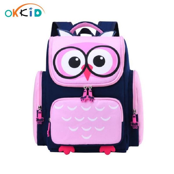 

okkid children school bags for girls cute waterproof animal backpack schoolbag kids pink book bag elementary school backpack mx200327