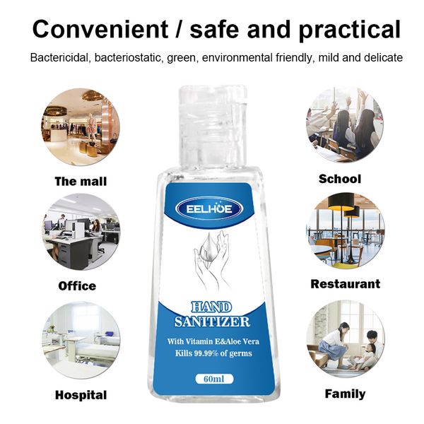 

30/60ml disposable hand sanitizer travel portable hands water disinfection hand wash gel no clean waterless hand soup