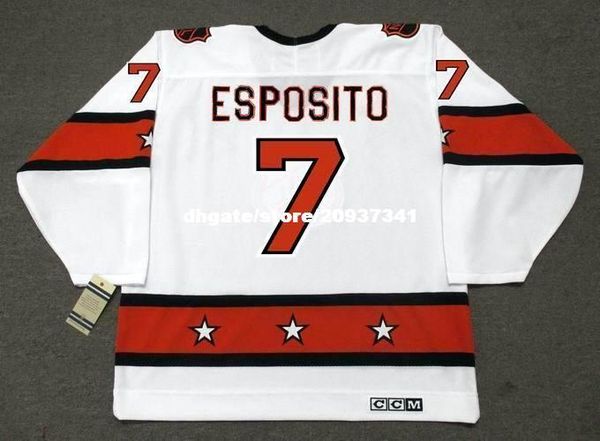 

wholesale mens phil esposito 1973 ccm vintage "all star" retro hockey jersey, Black;red