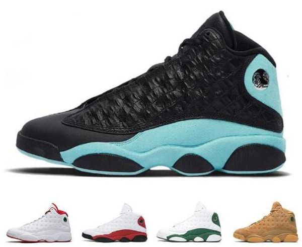 

new mens island green 13s basketball shoes court purple cap and gown dirty bredl black cat 13 men trainer sports sneakers with box