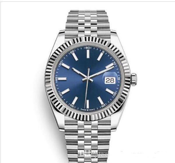 

горячие продажи роскошные двухцветные дата из нержавеющей стали твердый браслет сапфировый черный циферблат 41 мм brw datejust наручные часы, Slivery;brown